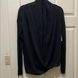 Gap Draped Long Sleeve Black Sweater (sz m)
